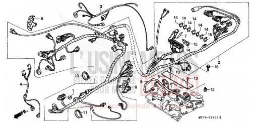 WIRE HARNESS NR750N de 1992